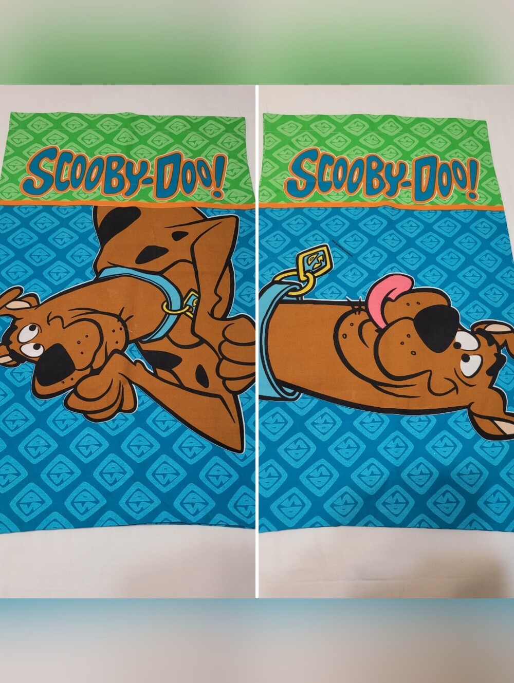 VTG Scooby-Doo Character  Pillowcases (2), Standard/Queen, GUC